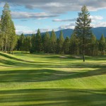 The scenic upper tee on the 2nd hole at Radium Course is open!